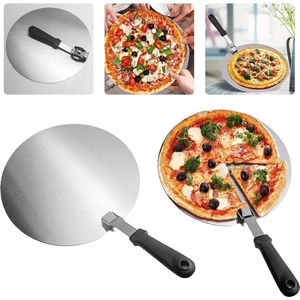 Riokem ® Roestvrijstalen Pizza Schep Met Opvouwbare Handgreep Voor Gemakkelijk Gebruik