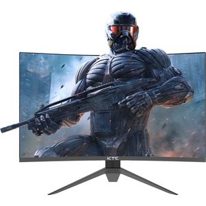 KTC H27S17 27-inch 1500R Curved Gaming Monitor QHD 2560x1440 16:9 ELED 170Hz 120% sRGB 4000:1 Contrastratio 1ms MPRT Response Time Lage bewegingsonscherpte Compatibel met FreeSync G-Sync USB 2xHDMI2.0 2xDP1.4 Audio Out VESA Mount