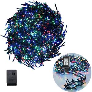 Cheqo® Kerstboomverlichting - Clusterverlichting - Kerstlampjes - Led Verlichting - Kerstverlichting voor Binnen en Buiten - 1512 LED - 11 Meter - Multicolor