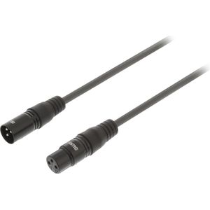 Sweex SWOP15012E05 Xlr Digitale Kabel Xlr 3-pins Male - Xlr 3-pins Female 0.50 M Donkergrijs