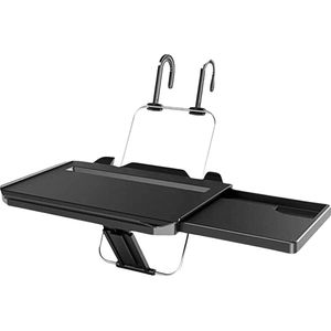 Multifunctionele Stuurwiel Tafel - Auto Schoottafel met Bekerhouder en Tabletgleuf - Voor Reizen en Studeren - Zwart