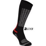 Starling Skikousen Jr - 2-Pack - Fernie - Zwart/Grijs/Rood - 23/26