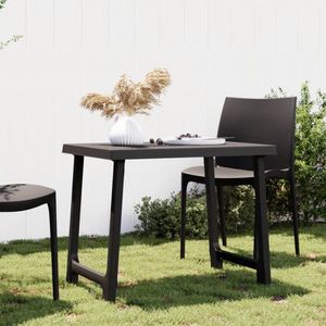 vidaXL Campingtafel - Hout-look - 79x56x64 cm - Antraciet Campingtafel - Buitentafel - Tuintafel - Picknicktafel - Houten Look