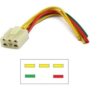 Stekker / Connector voor spanningsregelaar Honda CB 600 F Hornet 1998 - 2002 CB600 PC34 YMP-ST1