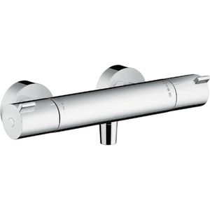 Ecostat 1001 CL Douchethermostaat Opbouw – Chroom – Veiligheidsblokkering bij 40°C – EcoStop Waterbesparing – Thermostatische Mengkraan voor 1 Functie – Hansgrohe 13211000