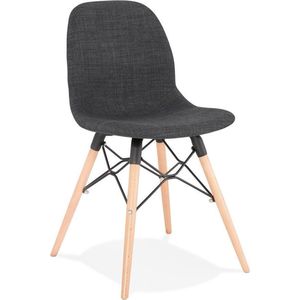 Alterego - BIZON - Scandinavische stoel - Grijs - 49x47x84 cm