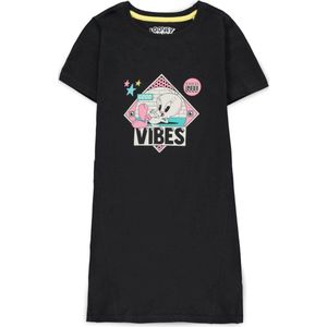 Looney Tunes - Tweety - Good Vibes Kinder Korte jurk - Kids 134/140 - Zwart