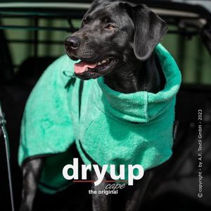 Dryup-Hondenbadjas-badjas voor de hond-hondenjas-Mint-XL -ruglengte tot 70cm