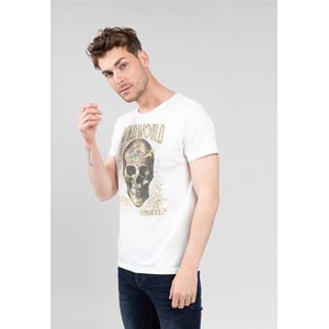 DEELUXE T-shirt met schedelTRAVELLER Natural