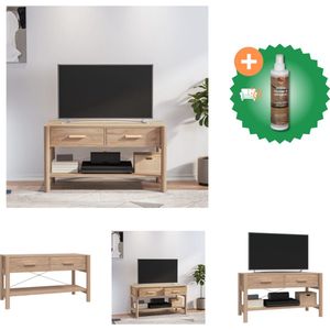 vidaXL Tv-meubel 82x38x45 cm bewerkt hout - Kast - Inclusief Houtreiniger en verfrisser