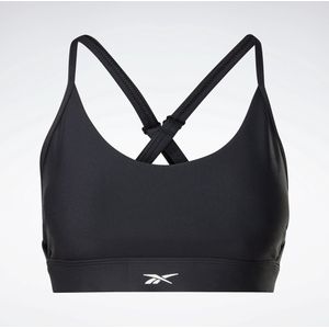 Reebok LUX STRAPPY SPORTS BRA Zwart Dames Sportbeha - Zwart - Maat L