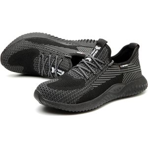 Werkschoenen - 43 - S1P - Veiligheidsschoenen - Dames / Heren - Schoenen voor werk - Sneakers - Sneakers voor werk - Beschermende schoenen - Anti -impact - Ondoordringbare zool - Anti slip - Stalen neus - Beschermende zool