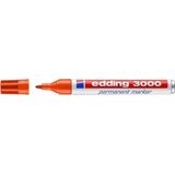 edding 3000 permanent marker rond - Oranje - 1 Stuk