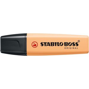 STABILO BOSS ORIGINAL Pastel - Markeerstift - Zacht Oranje - Markeren Met Pastelkleuren - Doos 10 Stuks