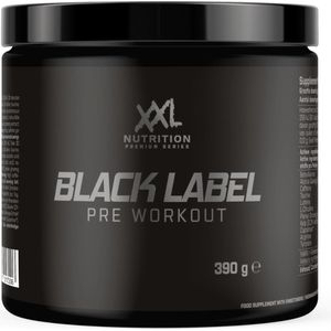 XXL Nutrition - Black Label Pre-Workout - Beta-Alanine, Taurine, L-Citrulline, Arginine & 330 mg cafeïne per Serving - Pre Workout Energy Drink Sport Supplement - Apple Pear - 390 Gram - 30 doseringen