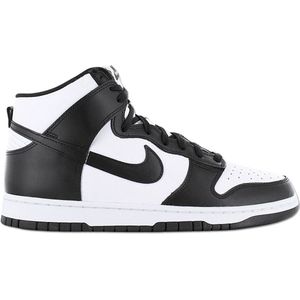 Nike Dunk High Retro - Heren Schoenen Leer Wit-Zwart DD1399-105 - Maat EU 47 US 12.5