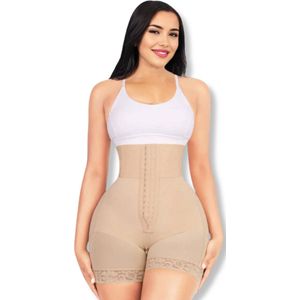 Body shaper High waist broek - Beige - MAAT 3XL - Shaping Broek - corrigerend broekje - Shapewear dames - Corrigerend Ondergoed - Afslankbroek - High waist shaper - Shapewear buik - waist trainer - korset - Bodyshaper dames