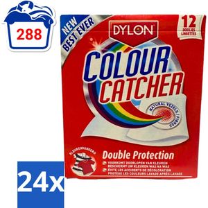 Dylon - Colour Catcher - Voorkomt doorloop van Kleuren - 12 Doekjes - Voordeelverpakking - 24 stuks