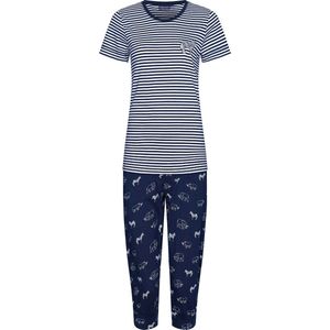 Gestreepte meisjes pyjama Pastunette - Blauw - Maat - 128