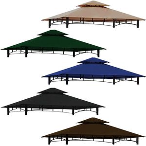 Vervangend dak voor Grill 24 paviljoen - waterdicht - Panama PCV Soft 370g/m² - antiek zand - 15 [m] x 15 [m] 11-model (Cappuccino)