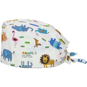 Scrub Cap Safari Animals