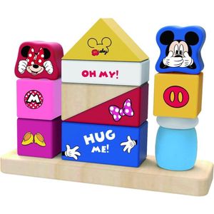 Tooky Toy Mickey & Minnie Mouse Houten Stapelspel 12-delig
