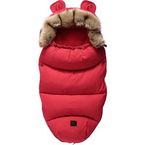 Kraftverdia™-Voetenzak voor Autstoel & Kinderwagen-buggy-voor Maxi Cosi-Buitenwaterdicht en winddicht-Footmuff-Polyester-rood