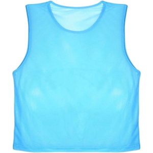 12 stuks mesh trimmage volwassenen voetbal trainingsvest - ademend markeringshemd - blauw .