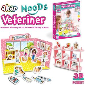 Akar Toys - Veterinary - Puzzel / 3D Puzzel / 3D Puzzel Kinderen / Speelgoed - 62st
