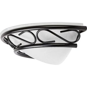 Rabalux - Lamp - Binnenlamp - Wandlamp - Metaal - Glazen kap - E14 fitting - IP20 - Zwart / Wit