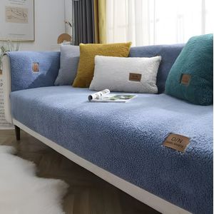 E-Shop4u® - Bankhoezen - Deluxe Nordic Bankhoes - 110x160cm - Blauw