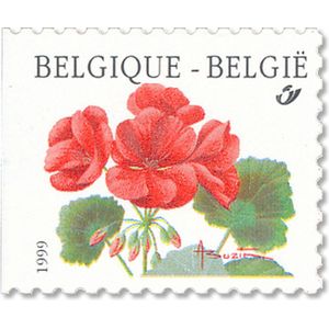 Bpost - Natuur - 10 postzegels - Verzending België - Tarief 1 - Bloemen - Rode geranium