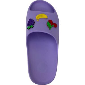 Zenne Slipper, Fruitige EVA-Slippers, Heren-Dames Slipper, Antibacterieel Slipper, Anatomical Slipper, LILA-Maat:38