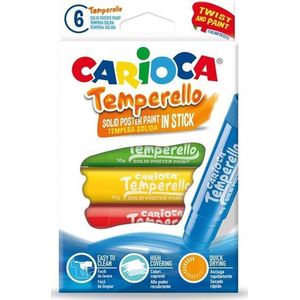 Carioca Temperello 6 plakkaatverfsticks