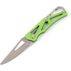 Zakmes - Vouwmes - Survival Vouwmes - Sleutelhanger Zakmes - RVS - EDC - Pocket Knife - Zelfverdediging - Kampeermes - Outdoor - Noodsituatie - Schilmes - Mes - Camping - Tactisch Gereedschap - Roestvrijstalen Zakmes - Groen - Green -