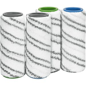 4x Rollers Grijs geschikt voor Karcher FC3 FC3D FC5 FC7 Floor Cleaner Onderdelen Vervanging Rollen 2.055-007.0 Dweil Pad Mop Microfiber