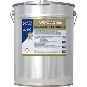Wixx AQ 300 Excellent Betonverf - 2.5L - RAL 7021 | Zwartgrijs