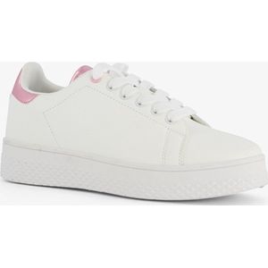 Blue Box dames sneakers wit met metallic roze - Maat 39