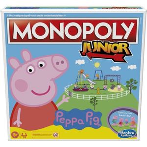 Hasbro Monopoly Junior - Peppa Pig | Leer tellen en plezier maken met Peppa en haar familie | Geschikt voor kinderen vanaf 5 jaar