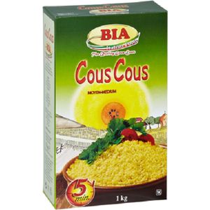 BIA Couscous Moyen medium, medium grof 10 x 1 kg pakken