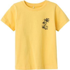 Name it t-shirt jongens - geel - NMMfole - maat 104