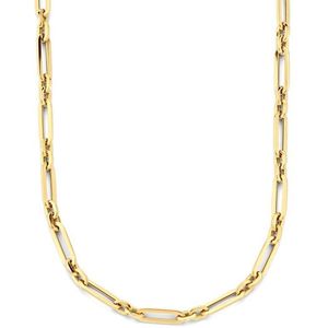 YO&NO - Ketting - Goud -  Anker - 5,0mm - 42cm - Sieraden vrouw - 14k - 585 Goud