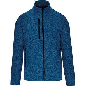 Kariban Heather herenvest met rits K9106 - Light Royal Blue Melange - M