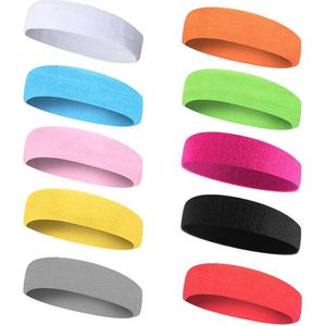 Zweetband voor sport | set van 10 | ademend en absorberend | geschikt voor dames en heren