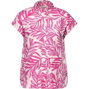 CECIL linnen print blouse Dames Blouse - bloomy pink - Maat XL