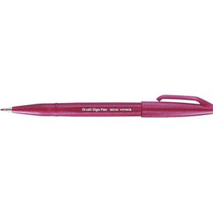 Pentel Brush sign pen - bordeaux rood