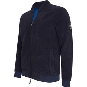 Cappuccino Italia - Heren Sweaters Sherpa Fleece Vest - Blauw - Maat L