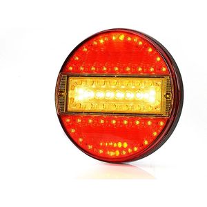 LED Achterlichtcombinatie - rond 13cm / 2,5cm - ECE markering