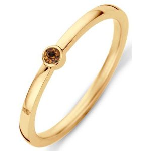 Melano Friends Ring Mini CZ Smoked Topaz | Goud