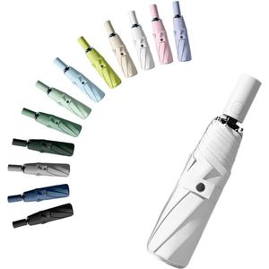 Compacte Automatische Paraplu met 8 Ribben en UV-Bescherming voor Reizen en Dagelijks Gebruik